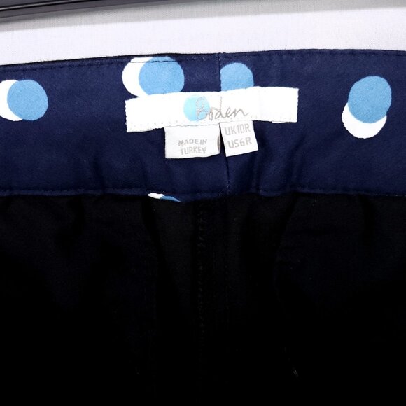 Boden Dress Pants Womens 6 Regular Straight Leg Pockets Slit Hem Black - Picture 12 of 15